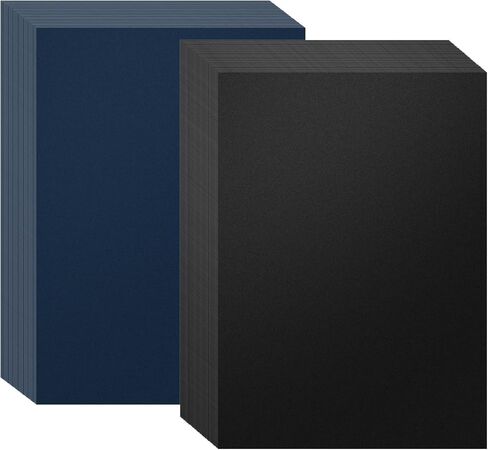 HOUYEE 50 Pack 16 Mil Binding Presentation Covers,Sand-Textured Polycovers,8-1/2" x 11" Letter Size Un-Punched Binding Covers 5 Multi Colors (Black, Yellow, Red, Green, Blue) in Saudi Arabia