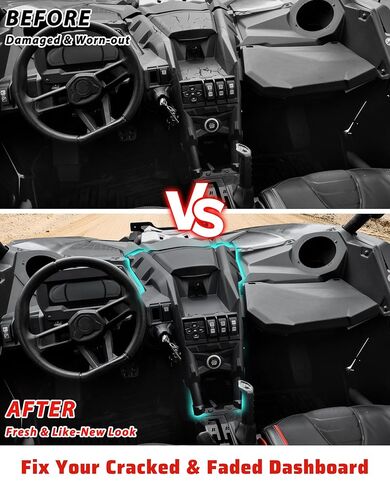 Dashboard Control Kit for 2017+ Can-Am Maverick X3, Black Dashboard Control Panel Kit Dash Protective Cover for Can Am Maverick X3 Max Turbo R RR 2017-2026 Accessories, Replace #703501035 in Saudi Arabia