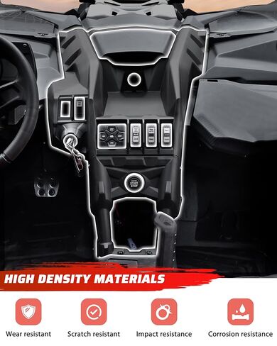 Dashboard Control Kit for 2017+ Can-Am Maverick X3, Black Dashboard Control Panel Kit Dash Protective Cover for Can Am Maverick X3 Max Turbo R RR 2017-2026 Accessories, Replace #703501035 in Saudi Arabia