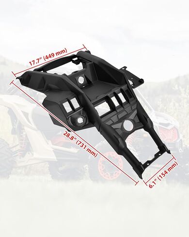 Dashboard Control Kit for 2017+ Can-Am Maverick X3, Black Dashboard Control Panel Kit Dash Protective Cover for Can Am Maverick X3 Max Turbo R RR 2017-2026 Accessories, Replace #703501035 in Saudi Arabia