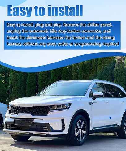 Auto Idle Stop Start Eliminator Compatible with Kia Sorento 2021-2023 Disable Auto Start Stop Permanently - Plug Play Error Free Bypass in Kuwait