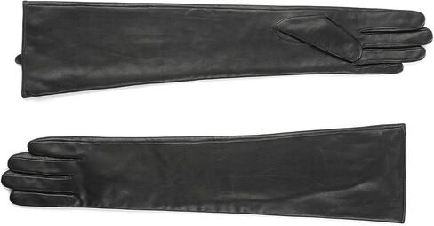 #&? HASHTAG AND WHAT CK01 50cm Long Silk Lined Goatskin Touchscreen Gloves - Elegant Opera Evening Gloves, Luxury Gift Boxed in Saudi Arabia