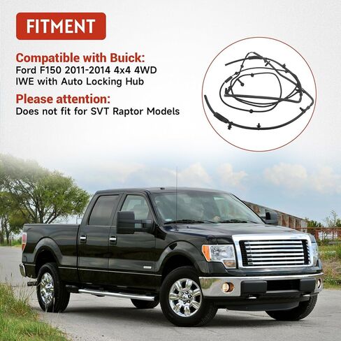 Front Axle Vacuum Line Tube Auto Locking Hub Compatible with Ford F150 2011-2014 4WD IWE Replace# BL3Z-7A785-A in Kuwait