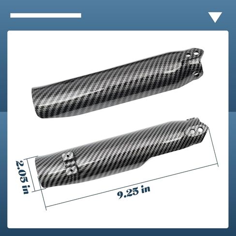 Electric Dirt Bike Fork Guard Cover Wrap Compaitble with Tuttio Soleil01 GB SF BF ARC Front Shock Absorber Guard Cover, Replacement for Tutti Tutto Soleil 01, Imitation Carbon Fiber in Kuwait