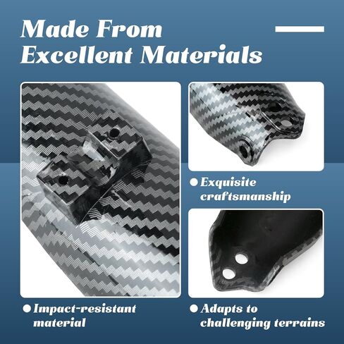 Electric Dirt Bike Fork Guard Cover Wrap Compaitble with Tuttio Soleil01 GB SF BF ARC Front Shock Absorber Guard Cover, Replacement for Tutti Tutto Soleil 01, Imitation Carbon Fiber in Kuwait
