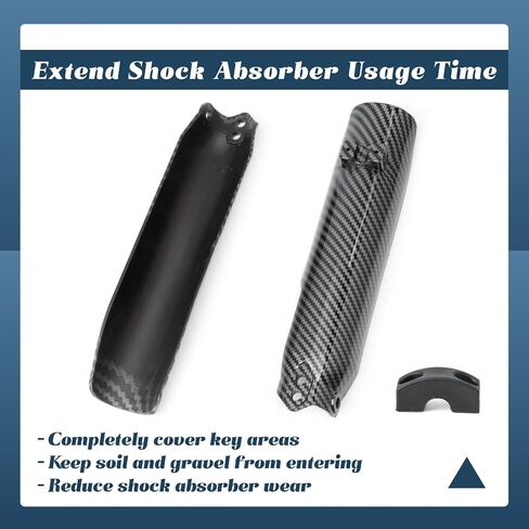 Electric Dirt Bike Fork Guard Cover Wrap Compaitble with Tuttio Soleil01 GB SF BF ARC Front Shock Absorber Guard Cover, Replacement for Tutti Tutto Soleil 01, Imitation Carbon Fiber in Kuwait