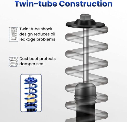 maXpeedingrods Coilovers for VW Golf MK4 FWD 1997-2007, for VW Jetta MK4 1999-2005, for VW New Beetle FWD 1998-2010, Height Adjustable Coilovers Suspension Kit Struts, Lowering Kit Blue in Kuwait