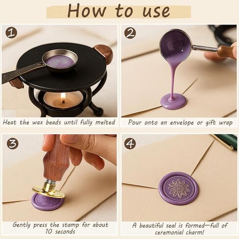 Vintage Wax Seal Stamp Set – 20-Piece Classic Seal Heads with Wooden Handle for Invitations, Letters, Gift Wrapping & More (Assorted Designs) in Saudi Arabia