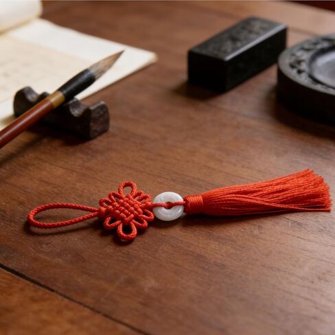 10PCS Red Chinese Knot Tassels, 9 Inch Traditional Handmade Hanging Ornaments for Home Decor, Door, Bag, Chinese New Year, Wedding, Party Festival Decorations in Saudi Arabia