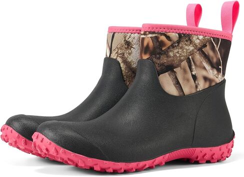 HISEA Women's Rubber Boots Waterproof, Ankle Rain Boots Insulated Neoprene Mud Boots, Anti-Slip Outdoor Work Shoes for Hunting Gardening Farming Yard Working in Kuwait