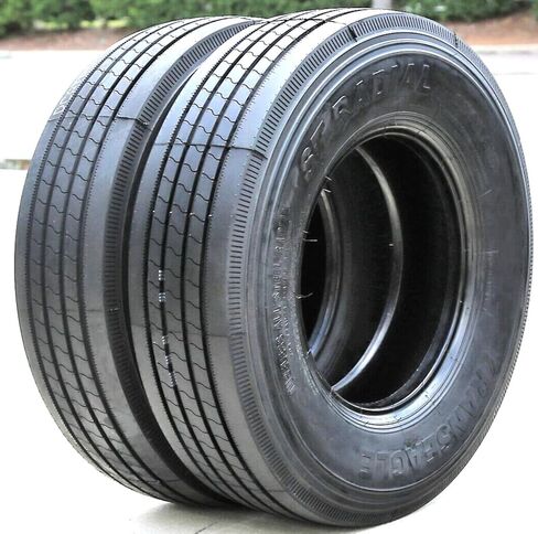 مجموعة من 4 (أربعة) إطارات شعاعية Transeagle ST Radial مصنوعة بالكامل من الفولاذ عالي التحمل للمقطورة - ST235/80R16 235/80/16 235/80-16 130/126L نطاق التحميل H LRH 16-Ply BSW جدار جانبي أسود in Kuwait
