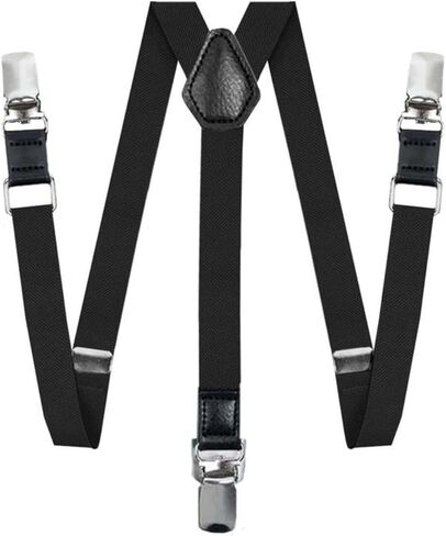 Elastic Pants Suspenders Adjustable 2.5cm Wide Unisex Braces for Daily Wear in Saudi Arabia