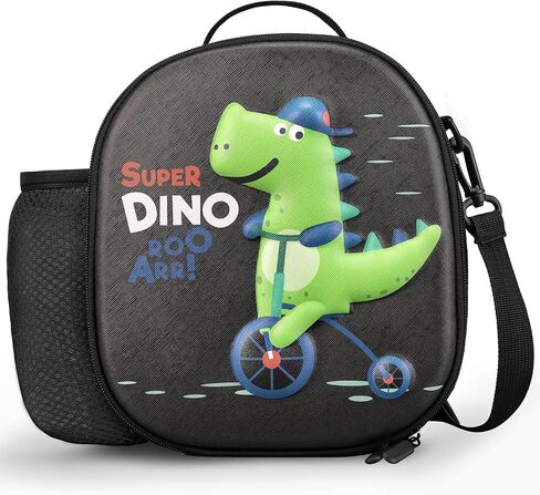 Kids Lunch Box for Kids Insulated Reusable Lunch Bag Tote Durable Children Leak-proof Lunchbox with Adjustable Shoulder Strap for School Daycare Travel Picnic (Purple - 3D Unicorn) in Saudi Arabia