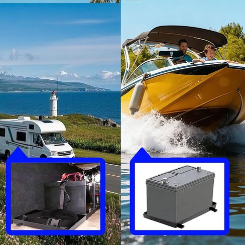 علبة بطارية المجموعة 24 للسيارات والبحرية والقوارب وصينية بطارية RV، سلسلة مع حزام، علبة بطارية للقوارب (24 سلسلة) in Kuwait