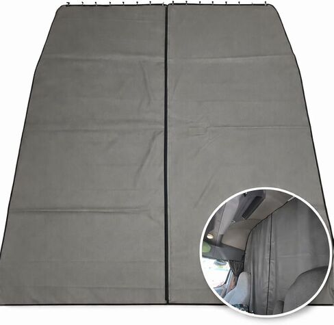 Sleeper Cab Privacy Curtains for Freightliner Cascadia (2008-2017) High Roof Sleeper Interior Fabric- (Graphite) in Saudi Arabia