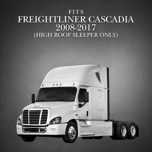 Sleeper Cab Privacy Curtains for Freightliner Cascadia (2008-2017) High Roof Sleeper Interior Fabric- (Graphite) in Saudi Arabia