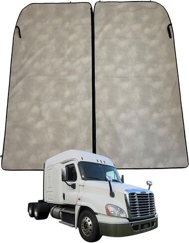Sleeper Cab Privacy Curtains for Freightliner Cascadia (2008-2017) High Roof Sleeper Interior Fabric- (Graphite) in Saudi Arabia