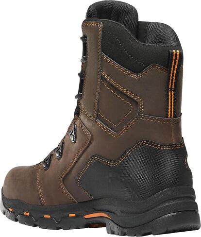 حذاء عمل رجالي Danner Vicious BOA مقاس 8 بوصات، مقدمة مركبة، مقاس BOA، مقاوم للماء، مصنف EH، مبطن بـ Gore-Tex، نعل خارجي Vibram مقاوم للانزلاق، بني - 7.5 D in Saudi Arabia