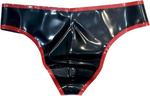 IOKUKI Latex Rubber Thong for Men,Latex G-String Handmade Club Shorts Cosplay Party Accessories in Kuwait