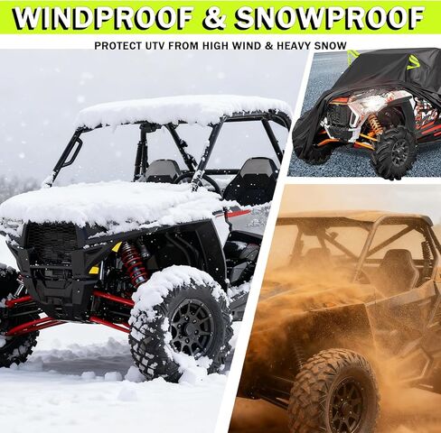 UTV Cover for ETA Motors E-UTV Turbo 2004-2024, Side by Side UTV Cover All Weather Outdoor Storage Watertight with Reflective Strips Heavy Duty SXS Vehicle Cover in Saudi Arabia