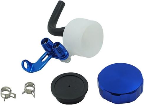 Motorcycle Brake Clutch Master Cylinder Fluid Reservoir Tank Oil Cup Universal for Motorcycle Motorbike Scooter (Blue) in Saudi Arabia