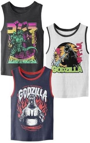 Godzilla Kanji Kaiju Boy’s 3-Pack Tank Top Set in Saudi Arabia