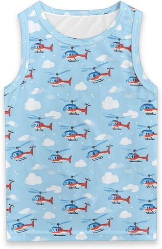 قميص بدون أكمام للأولاد الصغار بدون أكمام للصيف قميص Galaxy Tie Dye كاجوال خفيف الوزن ملابس رياضية 12M-6Y in Kuwait