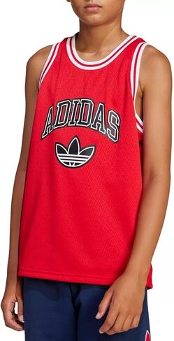 adidas Boys' Sleeveless Originals Basketball Mesh Tank Top in Saudi Arabia