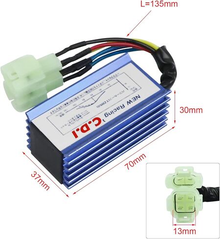FLYPIG High Performance GY6 6 Pin AC Racing CDI Box for 50cc 125cc 150cc 139QMB 152QMI 157QMJ Chinese Scooter Moped Go Kart ATV Quads Dirt Bike Compatible with XR50 XR70 CRF50 CRF70 in Saudi Arabia