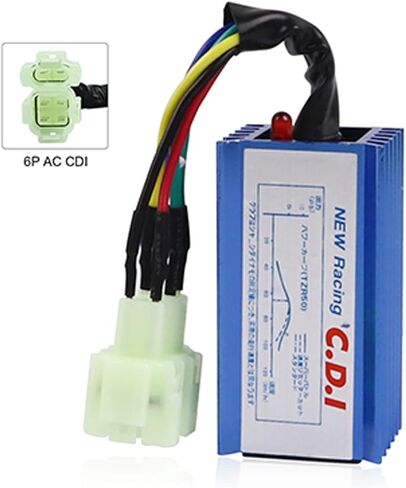 FLYPIG High Performance GY6 6 Pin AC Racing CDI Box for 50cc 125cc 150cc 139QMB 152QMI 157QMJ Chinese Scooter Moped Go Kart ATV Quads Dirt Bike Compatible with XR50 XR70 CRF50 CRF70 in Saudi Arabia