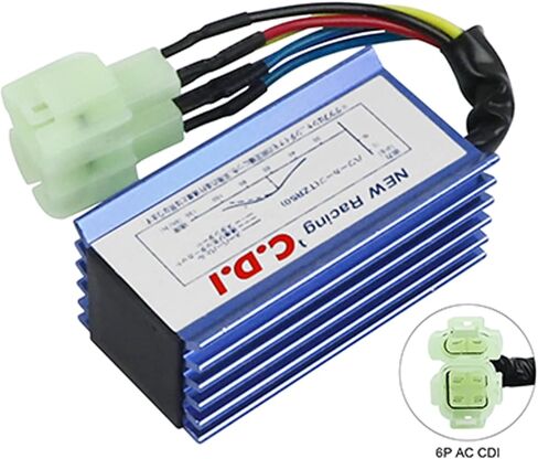 FLYPIG High Performance GY6 6 Pin AC Racing CDI Box for 50cc 125cc 150cc 139QMB 152QMI 157QMJ Chinese Scooter Moped Go Kart ATV Quads Dirt Bike Compatible with XR50 XR70 CRF50 CRF70 in Saudi Arabia