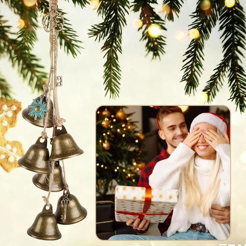 2 Piece Witch Bells for Door,Bells for Door Knob,Witches Bells for Door for Protection,Coffee Shop and Store Decorative Wind Chimes,Decorative Bells for Holidays Such As Christmas and New Year in Saudi Arabia