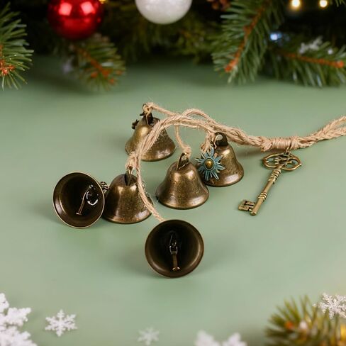 2 Piece Witch Bells for Door,Bells for Door Knob,Witches Bells for Door for Protection,Coffee Shop and Store Decorative Wind Chimes,Decorative Bells for Holidays Such As Christmas and New Year in Saudi Arabia
