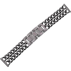 TEHAUX Watch Band Replacement Denim Chain Metal Strap Stainless Steel Wrist Watch Band for in Kuwait