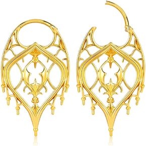 2PCS Ear Weights Hangers for Stretched Ear Lobes, Stainless Steel Gothic Dangle Ear Weights Gauges, Hypoallergenic Ears Expander Hangers Body Piercing Jewelry for Women and Men in Saudi Arabia