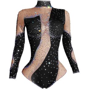 أزياء بريتينج بريق حجر الراين ارتداءها مثير القطب الرقص دي جي يوتار عيد ميلاد نادي احتفال فريق سحب الملكة الزي in Kuwait