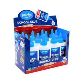 Pointer School Glue, Strong Adhesion White Glue, Non-Toxic Washable, 4.06 fl oz Bottles, 12 Pack, for Classroom Crafts, Back-to-School Supplies in Saudi Arabia