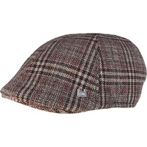 Headchange Econo Plaid Wool Blend 6 Panel Ivy Cap Duck Bill Scally Newsboy Pub Hat in Saudi Arabia