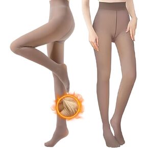 جوارب طويلة مبطنة بالصوف للنساء، جوارب طويلة شفافة ودافئة، جوارب حرارية سميكة وشفافة in Kuwait