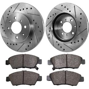 Replacement Front Brake Disc and Pad Kit fits Honda Civic Coupe 1994-1995 1.6L Non-ABS in Kuwait