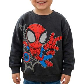 Marvel Spidey Toddler Boys Long Sleeve Crewneck Sweatshirt, Red, Sizes 2T–5T in Saudi Arabia