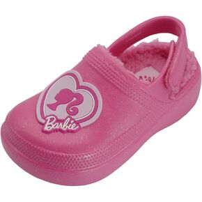 Barbie Toddler Girls' Faux Fur Lined Clogs with Adjustable Strap – Comfortable, Cozy, and Stylish Slip-On Shoes in Saudi Arabia