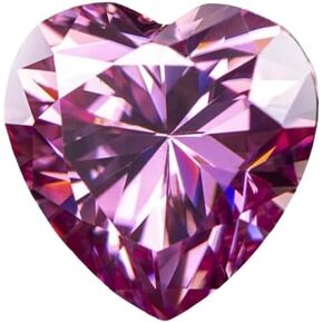شكل قلب وردي اللون مويسانيتي حجر فضفاض 0.5-5ct ممتاز قطع مويسانيتي الأحجار الكريمة مع شهادة GRA in Saudi Arabia
