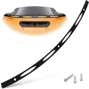 PBYMT Slotted Windshield Trim Polished Windscreen Trim CNC Cut Fit for Harley Davidson Touring Street Glide Electra Glide Tri Glide Ultra Limited 2014-2023 in Kuwait