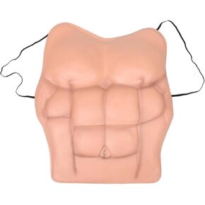 Realistic Fake Muscle Chest Suit for Men Half Body Muscle Costume for Halloween Cosplay Party Dress Up Funny Prop for Costume Events in Saudi Arabia
