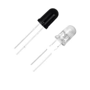 10pcs 3mm 5mm 850nm LED Infrared Emitter and IR Receiver Diode(10pcs 5mm Receiver) in Saudi Arabia