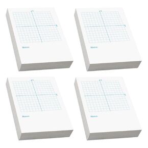 GANAZONO Xy Coordinate Practice Notebooks 4pcs Math Graphing Paper Notepads with Grid Sheets for Math Exercises and Classroom Use in Saudi Arabia