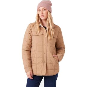 Roxy Women's Alpine Reversible Quilted Shirt Jacket – Oversized Fit, Primaloft® Insulated, Pfas-Free in Kuwait