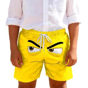 Boys Beach Shorts Funny Graphic Summer Quick Dry Swim Trunks Novelty Beachwear Sports Vacation Shorts with Pockets in Kuwait