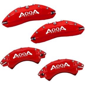 أغطية فرجار AOOA أغطية فرجار فرامل من الألومنيوم باللون الأحمر مناسبة لسيارة Toyota 4 Runner 2006-2024 (أمامي وخلفي) in Kuwait